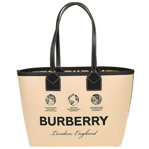 Burberry Outlet Canvas Tote Bag Beige